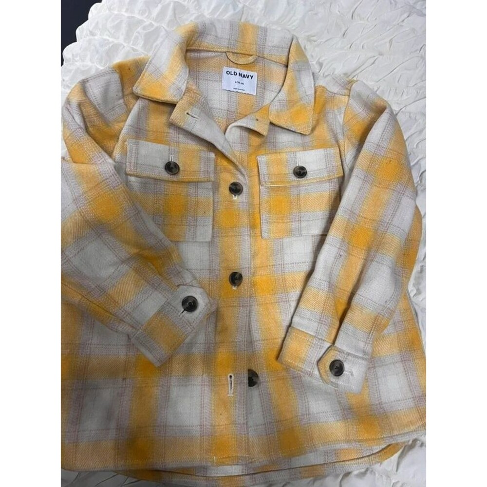 Old navy girls yellow shacket large